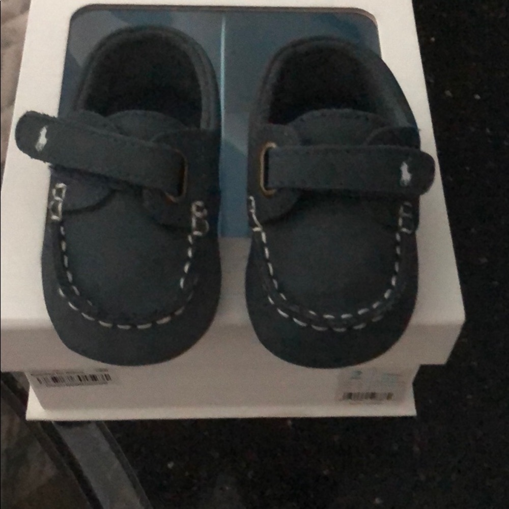 Ralph Lauren baby shoes -navy